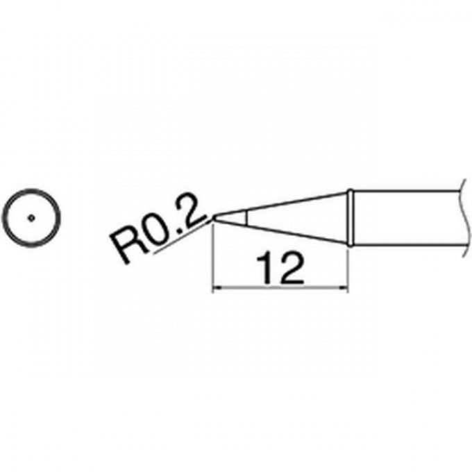 Наконечник HAKKO для станций FX-100 (400℃) T31-02BL Наконечник HAKKO для станций FX-100 (400℃) T31-02BL