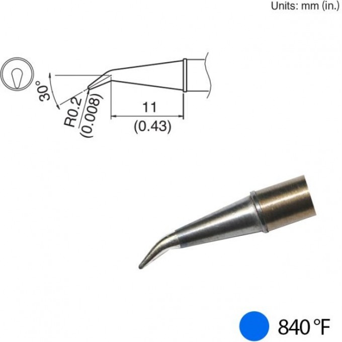 Наконечник HAKKO для станций FX-100 (450℃) T31-01J02 Наконечник HAKKO для станций FX-100 (450℃) T31-01J02