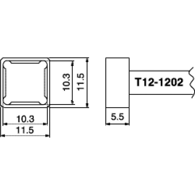 Наконечник HAKKO T12-1202 Наконечник HAKKO T12-1202