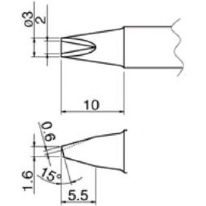 Наконечник HAKKO T20-1610 Наконечник HAKKO T20-1610