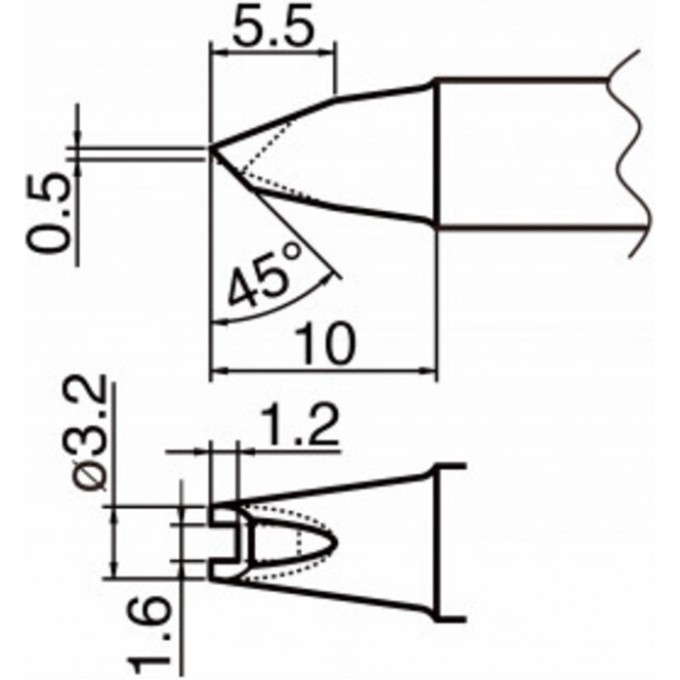 Наконечник HAKKO T20-1611 Наконечник HAKKO T20-1611