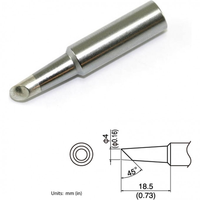 Сменный наконечник HAKKO T19-C4 Сменный наконечник HAKKO T19-C4
