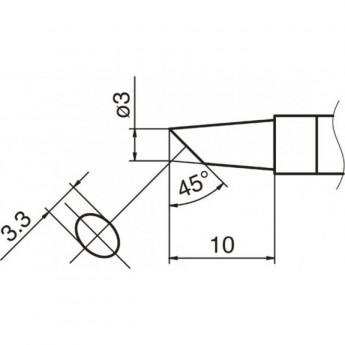 Сменный наконечник HAKKO T36-BC3